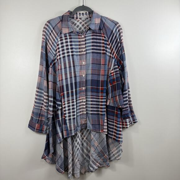 See and be seen Plaid Button Down Shirt for Women M - Picture 15 of 16